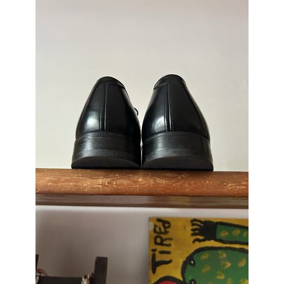 Vintage Men’s Johnston & Murphy Black Oxford Dress Shoes Cap Toe Size 10.5 C